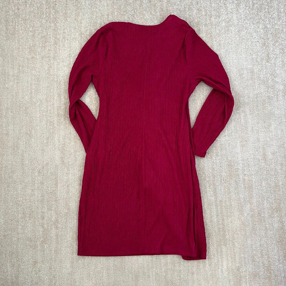 3 for $6 Shein Curve Long Sleeve Faux Wrap Midi Dress 0XL - Picture 4 of 9